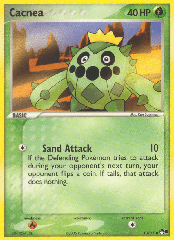 Carta Pokémon Cacnea 13 de POP Series 2
