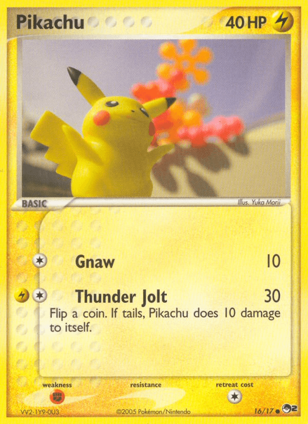 Carta Pokémon Pikachu 16 de POP Series 2
