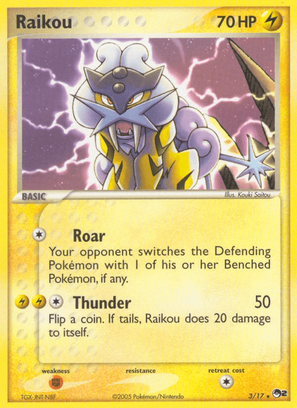 Carta Pokémon Raikou 3