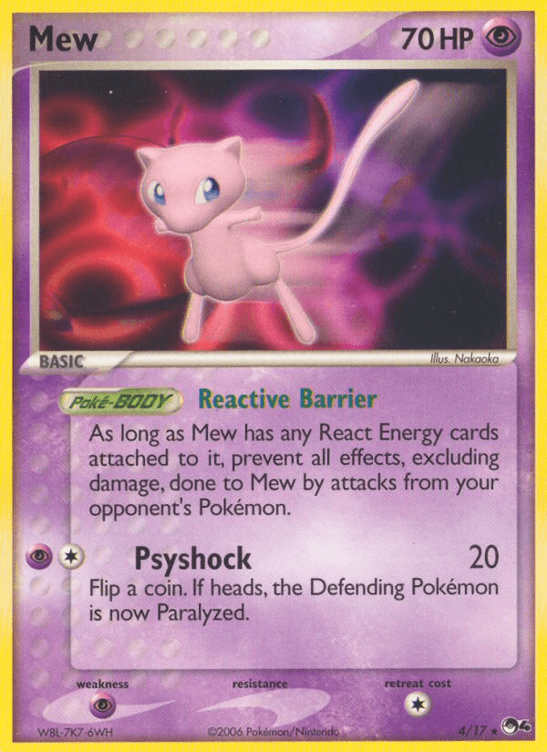 Carta Pokémon Mew 4
