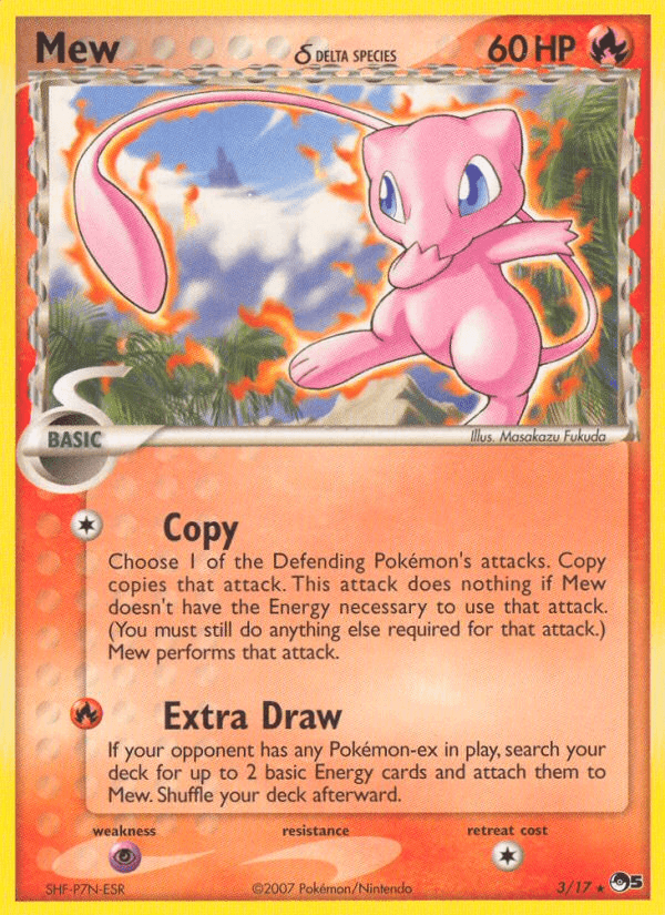 Carta Pokémon Mew δ 3