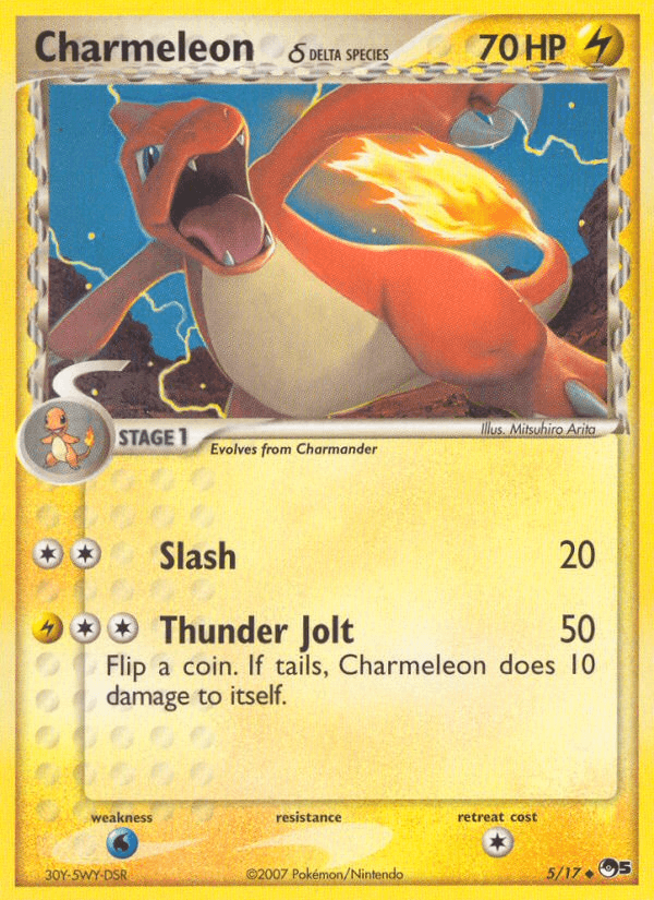 Carta Pokémon Charmeleon δ 5