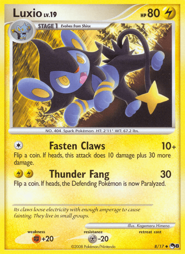 Carta Pokémon Luxio 8