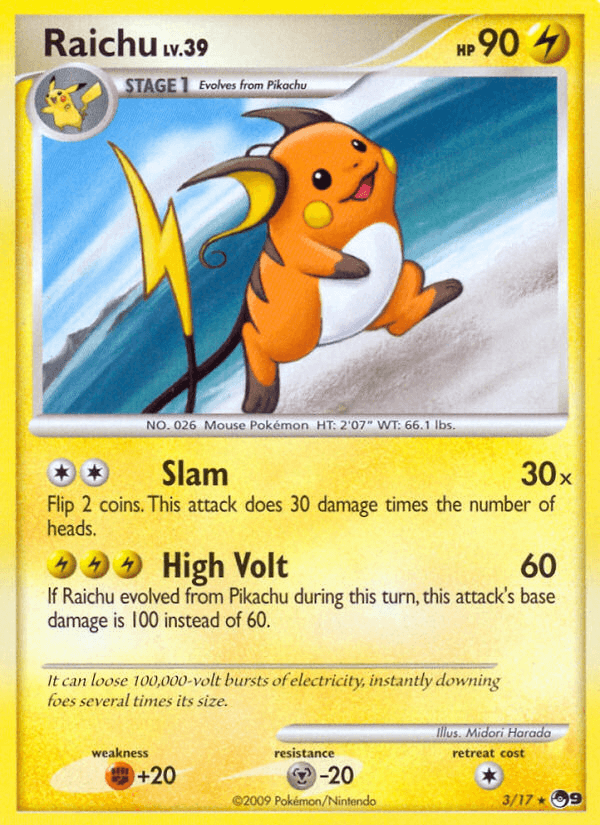 Carta Pokémon Raichu 3