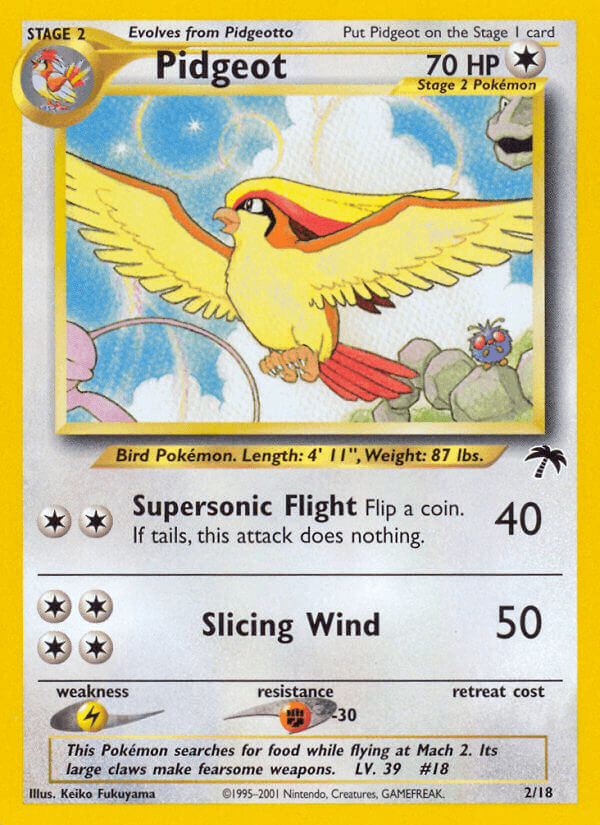 Carta Pokémon Pidgeot 2