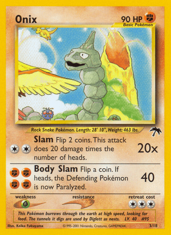 Carta Pokémon Onix 3