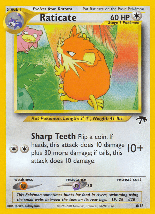 Carta Pokémon Raticate 6
