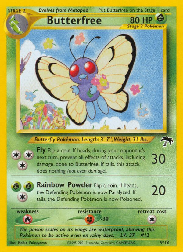 Carta Pokémon Butterfree 9