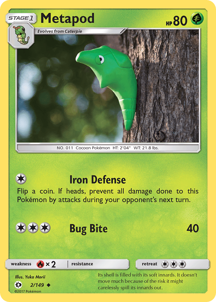 Carta Pokémon Metapod 2