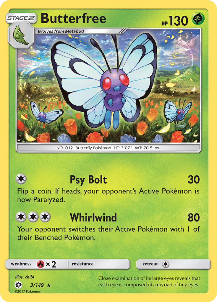 Carta Pokémon Butterfree 3