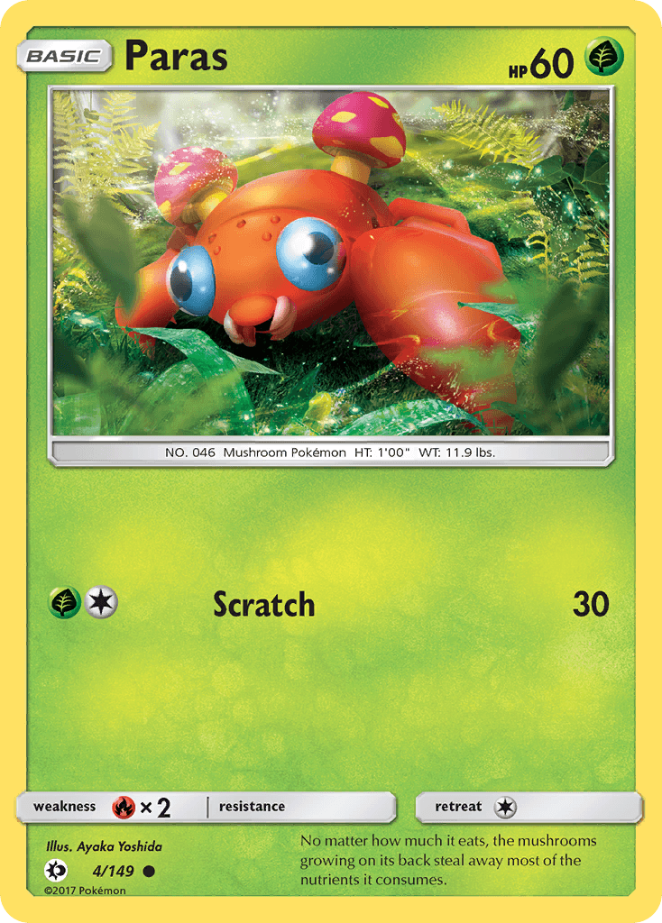 Carta Pokémon Paras 4