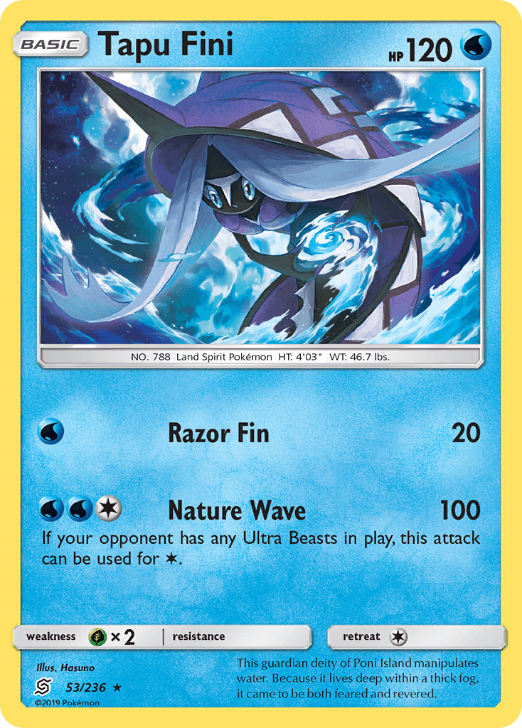 Carta Pokémon Tapu Fini 53