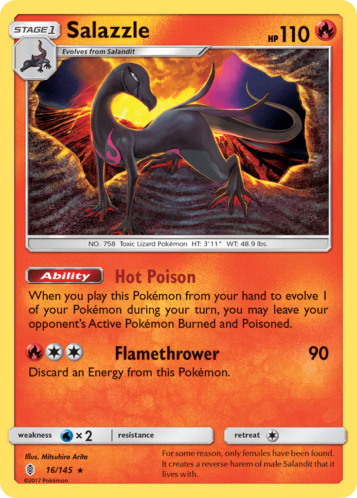 Carta Pokémon Salazzle 16