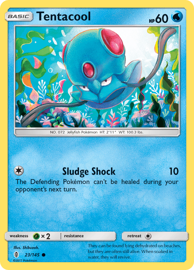 Carta Pokémon Tentacool 23