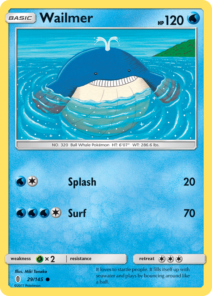 Carta Pokémon Wailmer 29