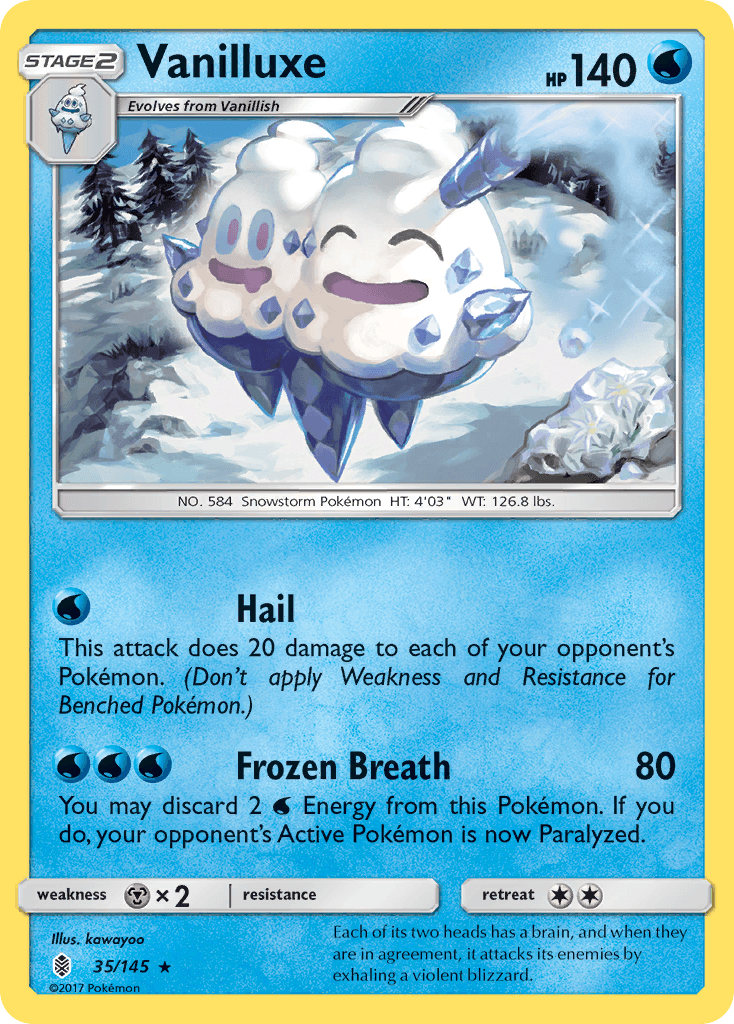 Carta Pokémon Vanilluxe 35
