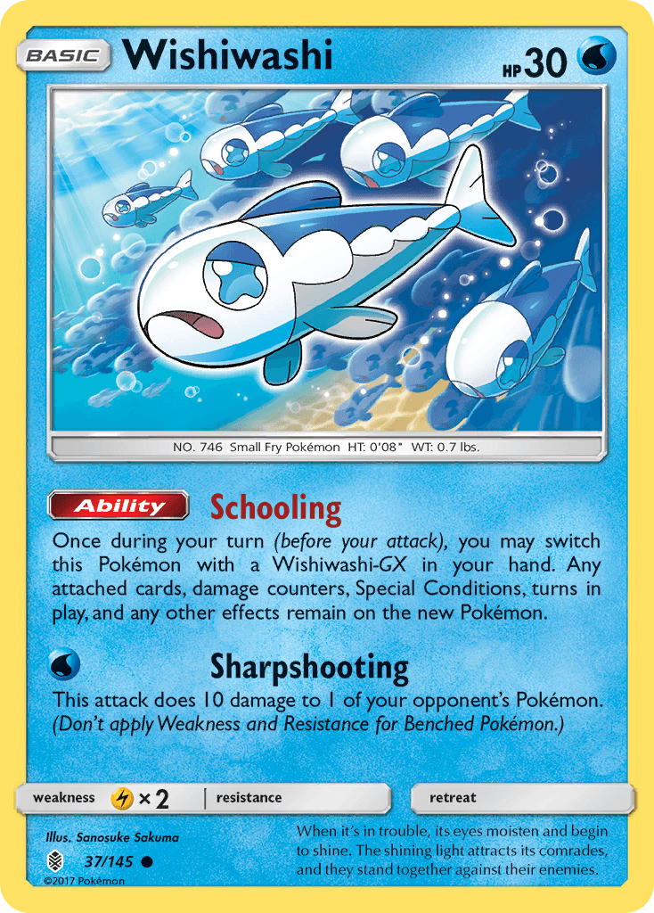 Carta Pokémon Wishiwashi 37
