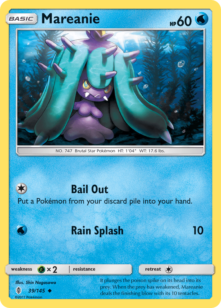 Carta Pokémon Mareanie 39 de Guardians Rising