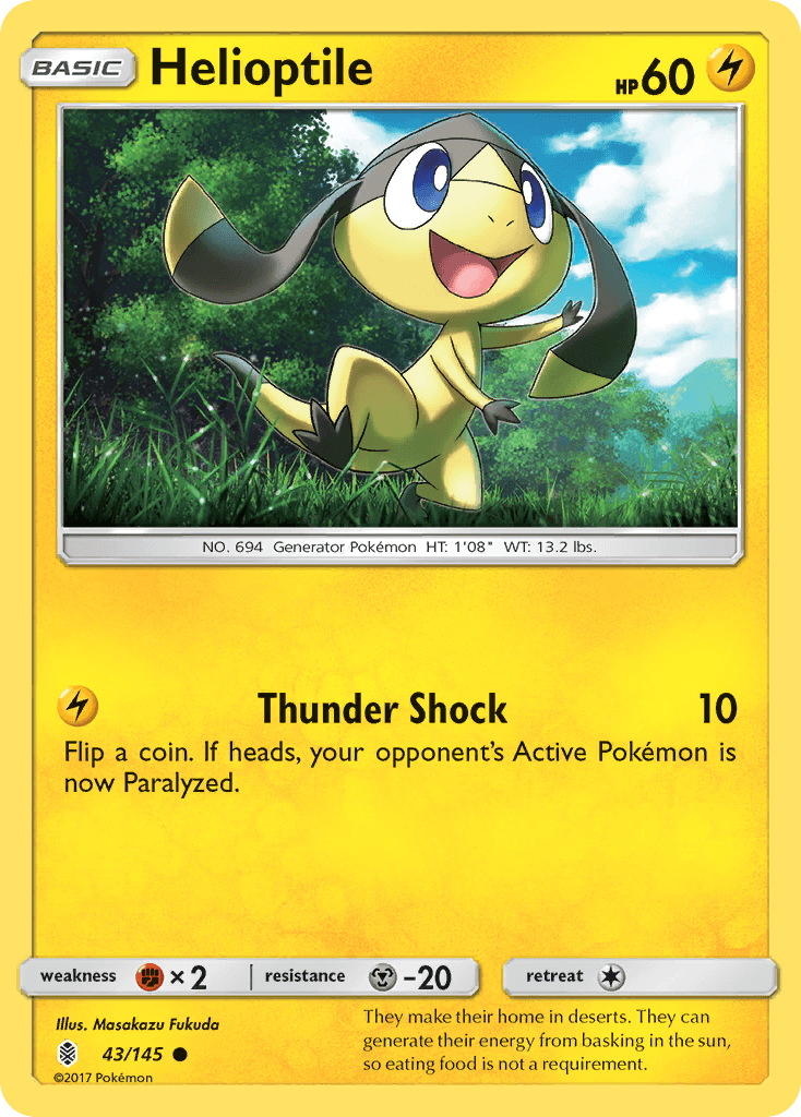 Carta Pokémon Helioptile 43