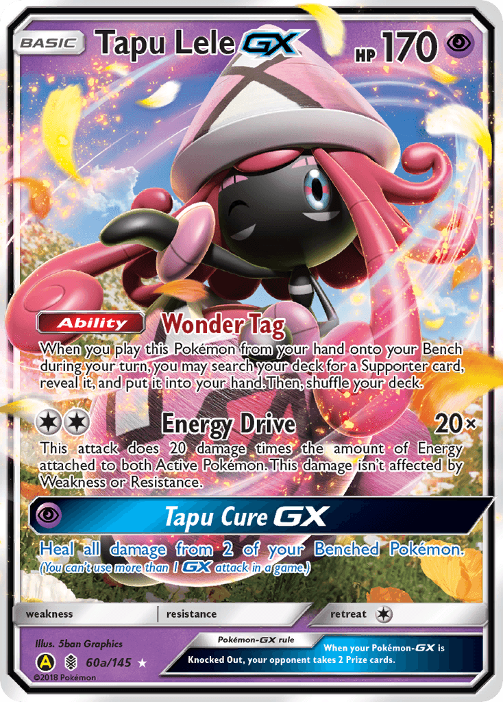 Carta Pokémon Tapu Lele-GX 60a