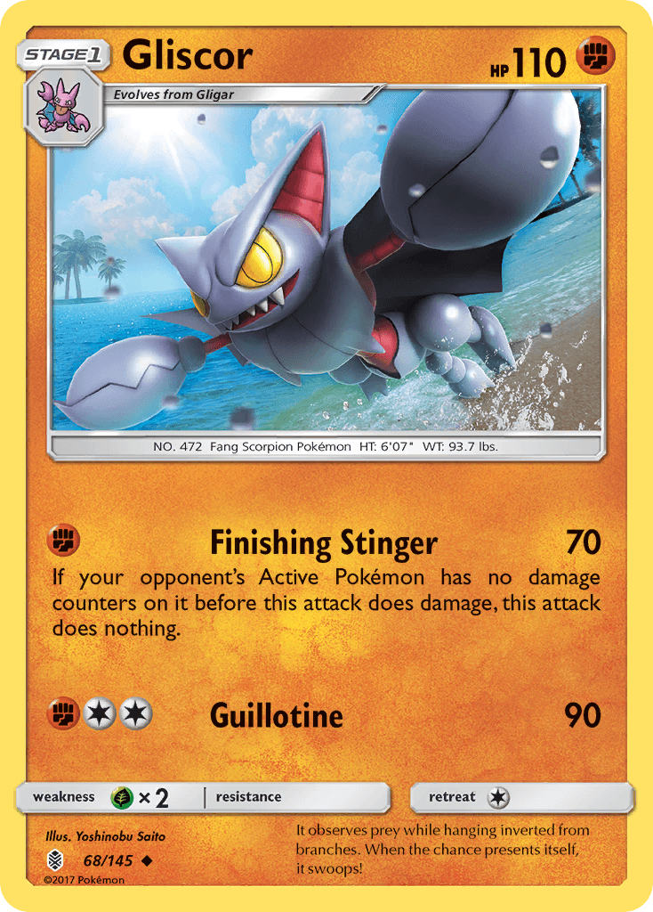 Carta Pokémon Gliscor 68