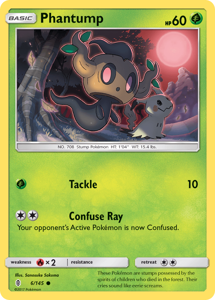 Carta Pokémon Phantump 6