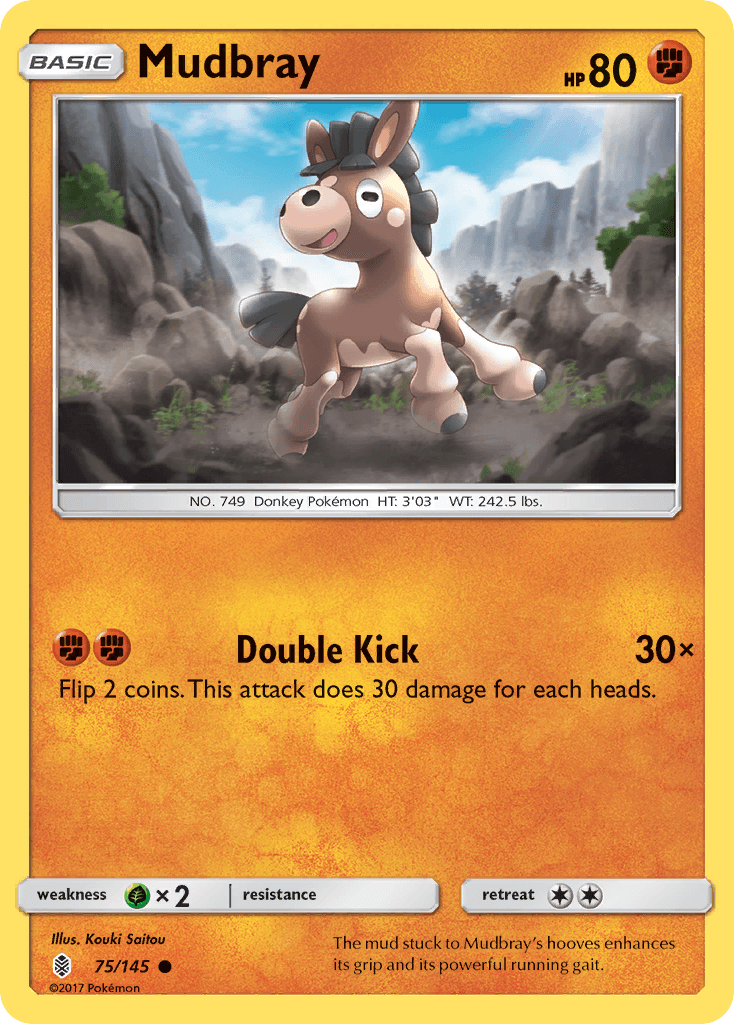 Carta Pokémon Mudbray 75 de Guardians Rising
