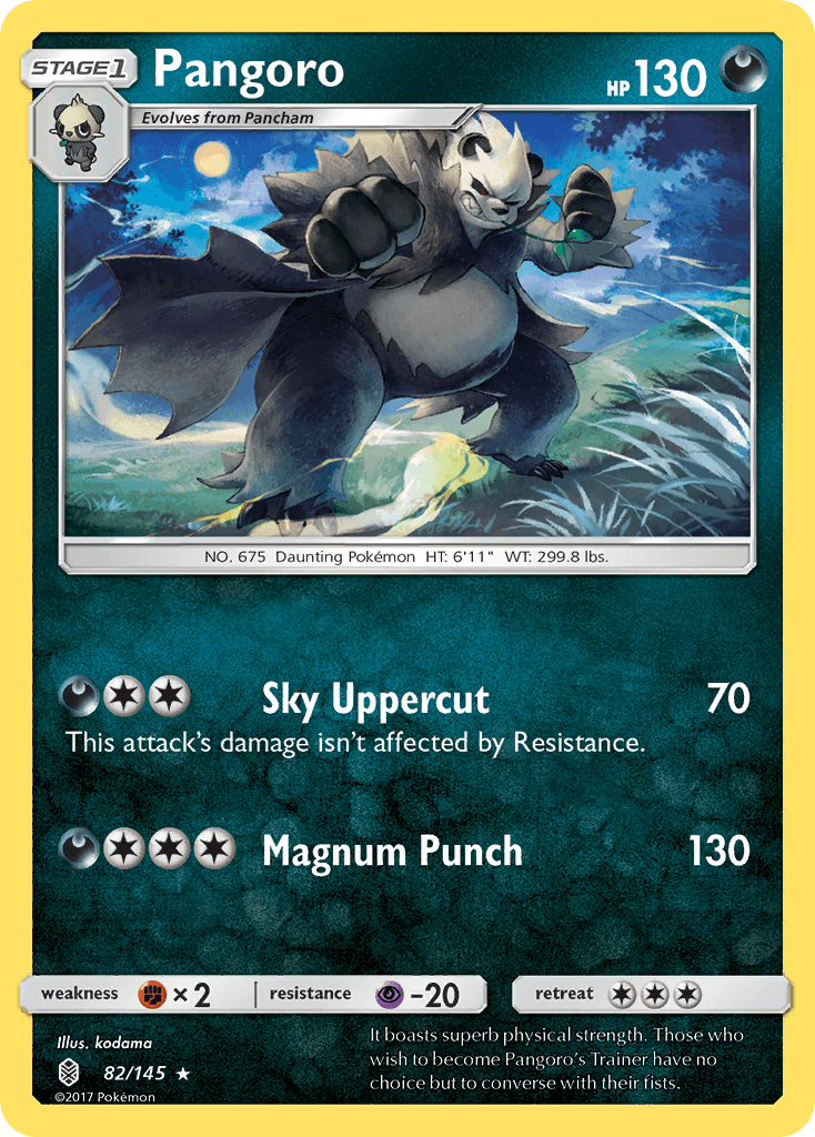 Carta Pokémon Pangoro 82 de Guardians Rising