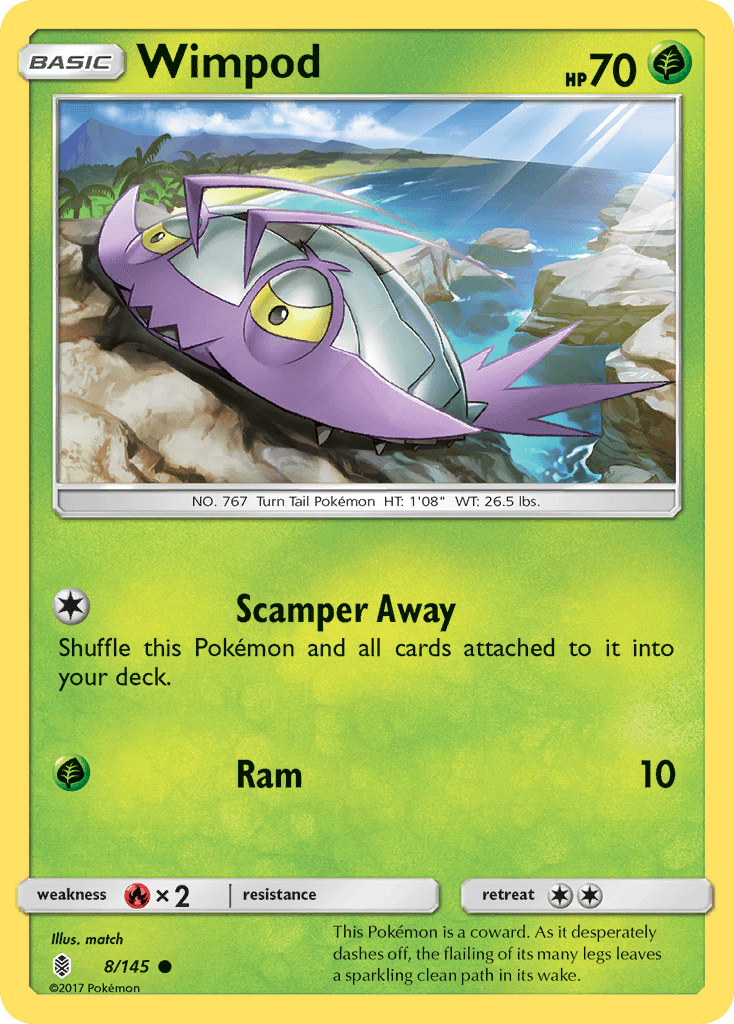 Carta Pokémon Wimpod 8