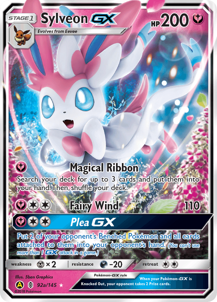 Carta Pokémon Sylveon-GX 92a