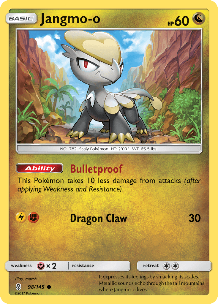 Carta Pokémon Jangmo-o 98 de Guardians Rising