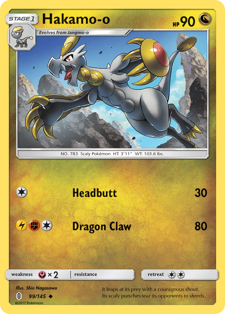Carta Pokémon Hakamo-o 99