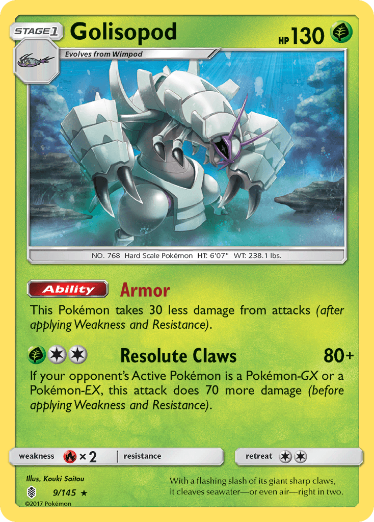 Carta Pokémon Golisopod 9