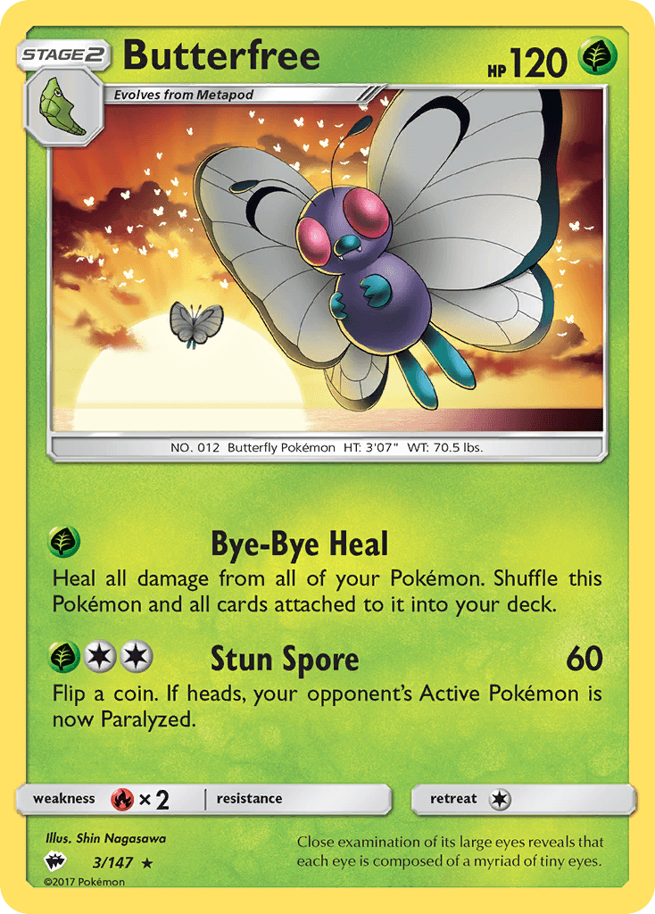 Carta Pokémon Butterfree 3