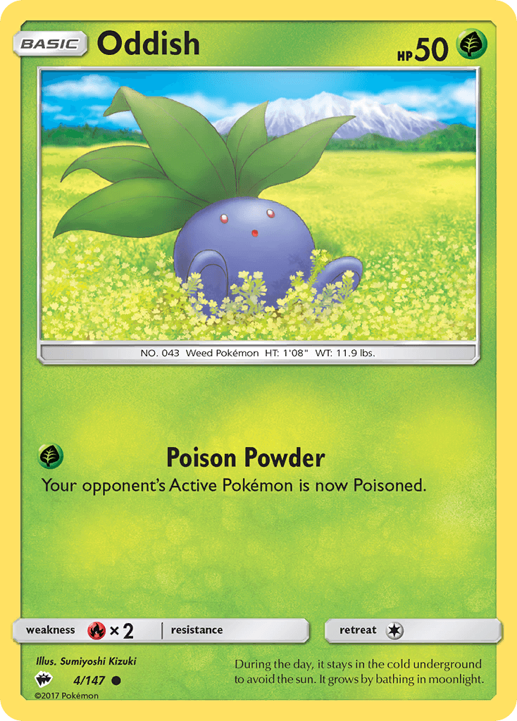 Carta Pokémon Oddish 4