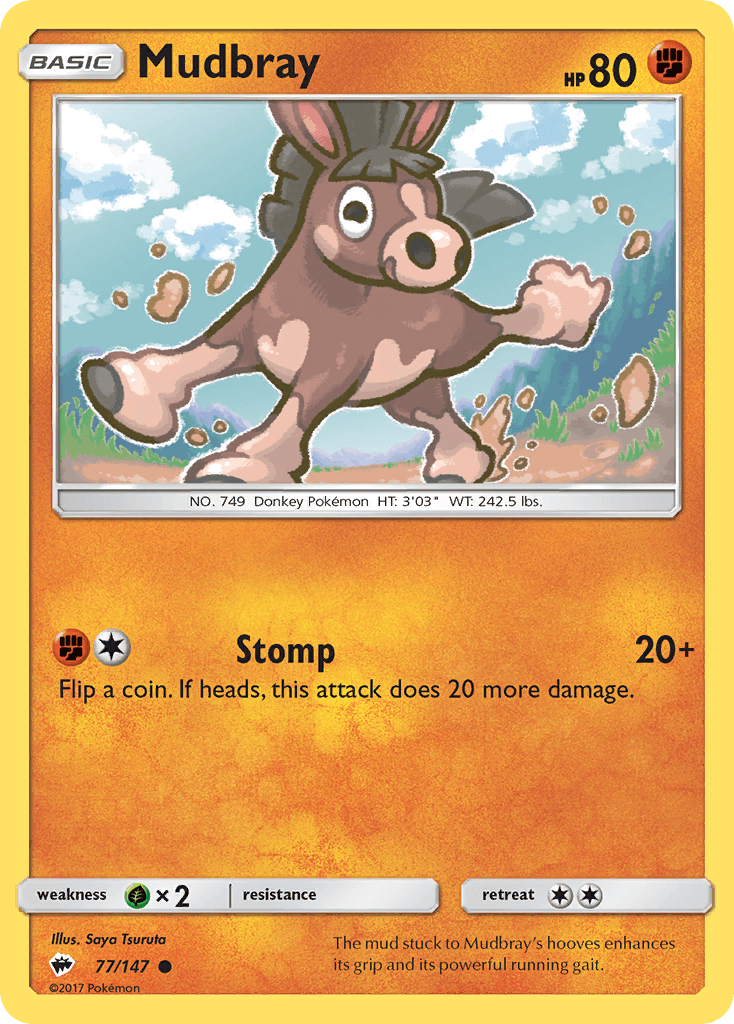 Carta Pokémon Mudbray 77