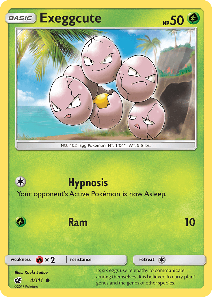 Carta Pokémon Exeggcute 4