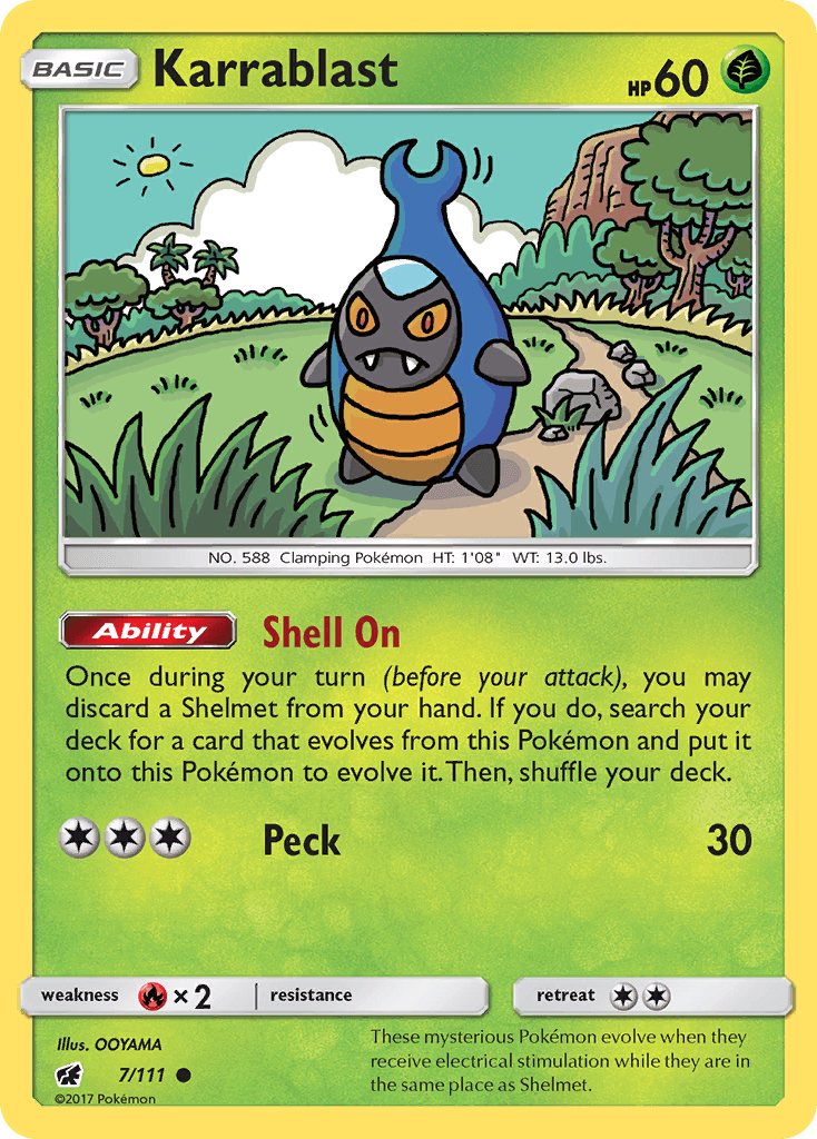 Carta Pokémon Karrablast 7