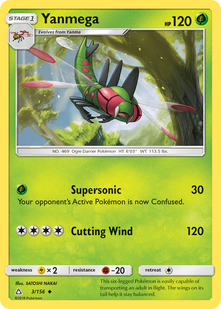 Carta Pokémon Yanmega 3 de Ultra Prism