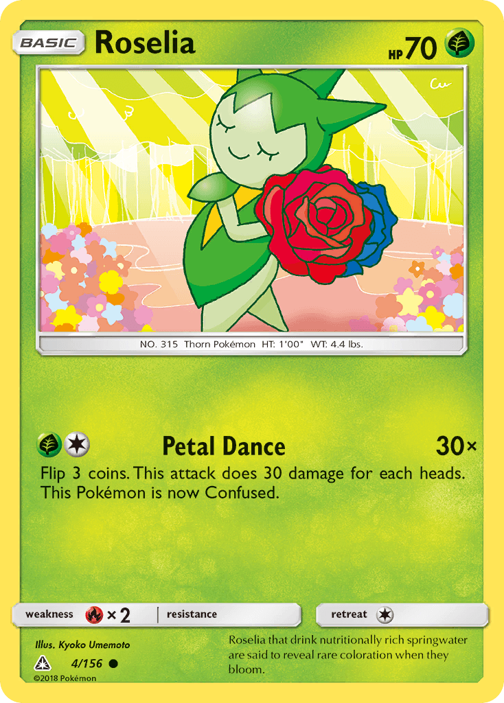Carta Pokémon Roselia 4