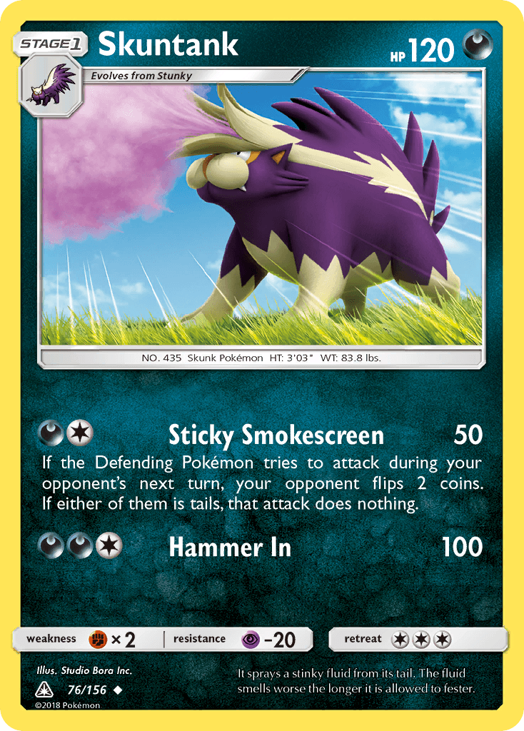 Carta Pokémon Skuntank 76