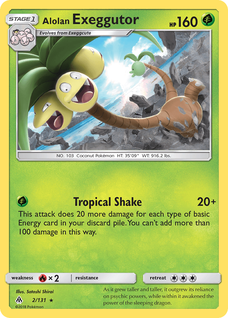 Carta Pokémon Alolan Exeggutor 2