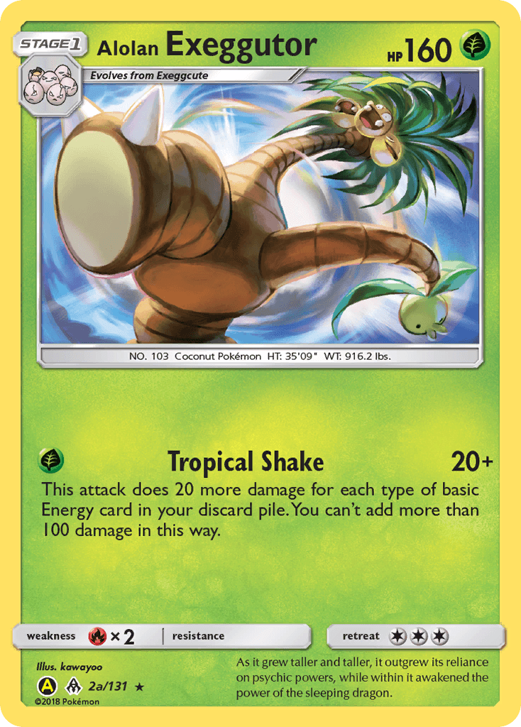 Carta Pokémon Alolan Exeggutor 2a