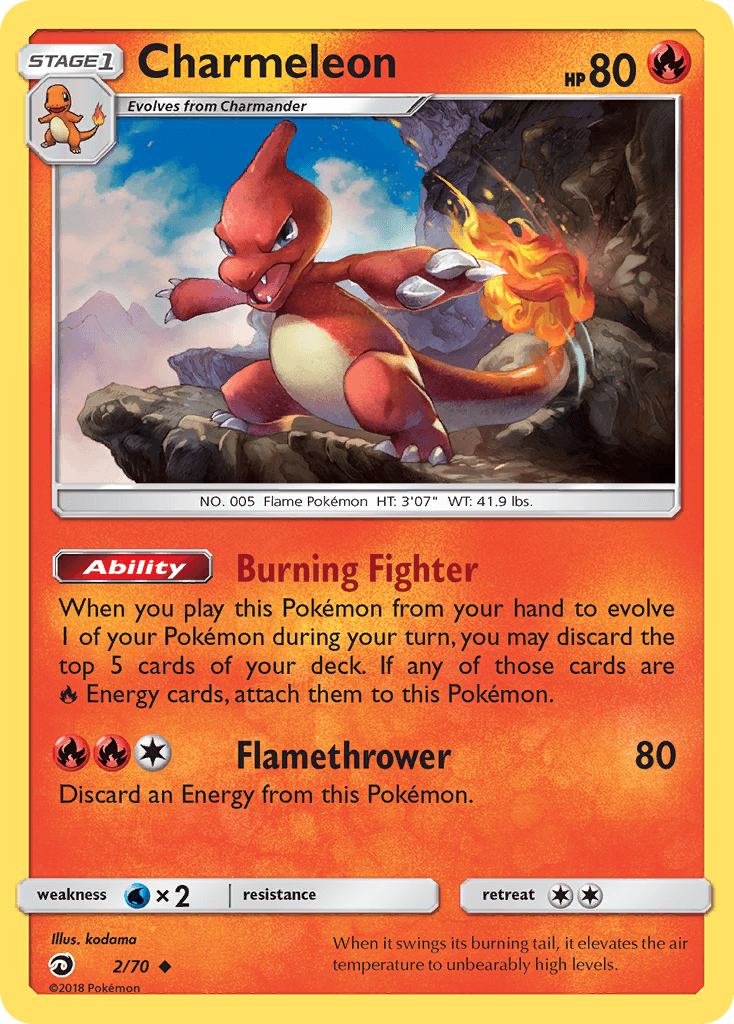 Carta Pokémon Charmeleon 2