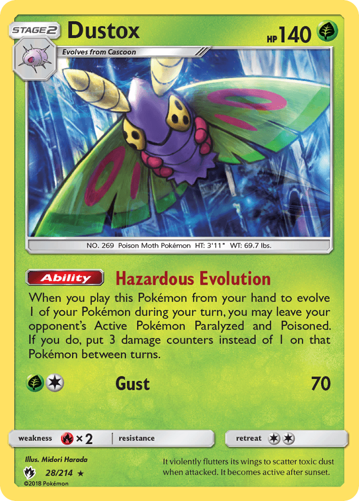 Carta Pokémon Dustox 28