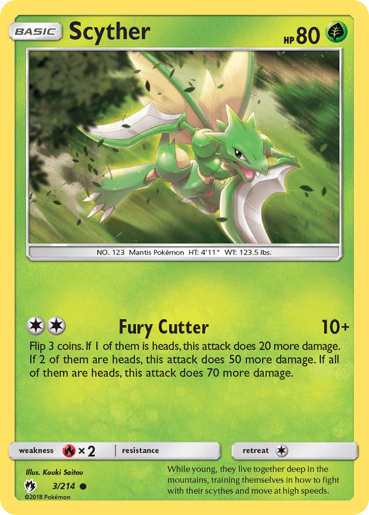Carta Pokémon Scyther 3