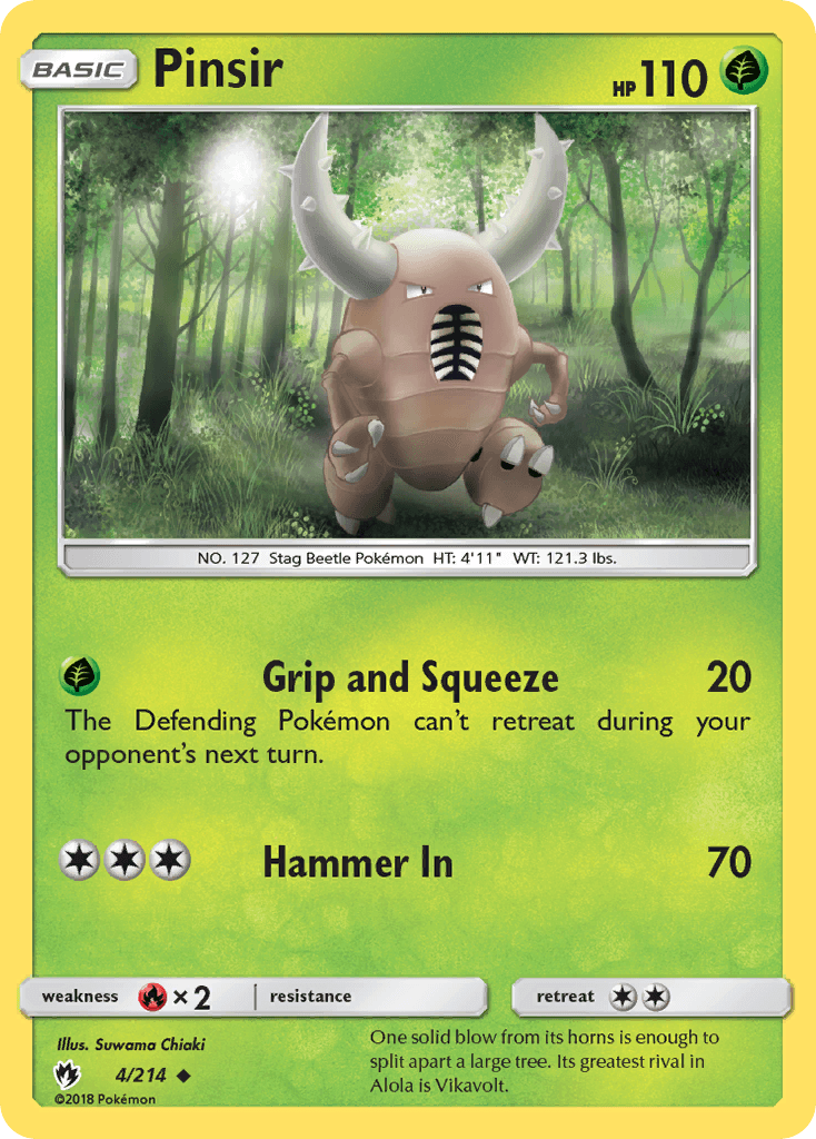 Carta Pokémon Pinsir 4