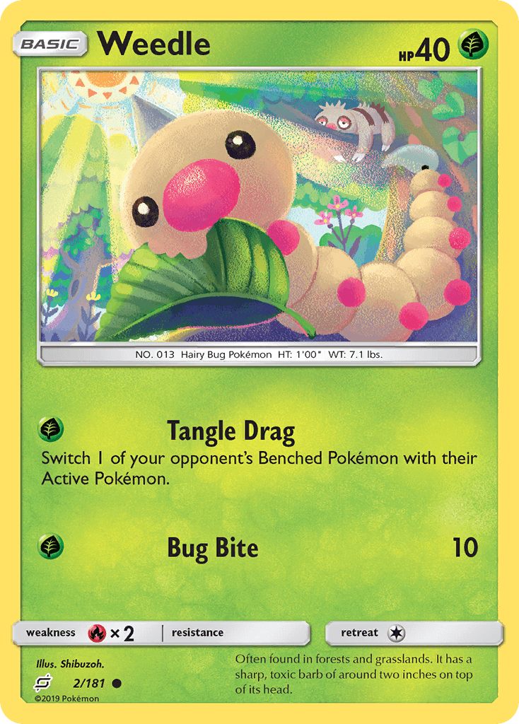 Carta Pokémon Weedle 2