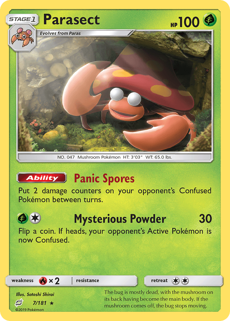 Carta Pokémon Parasect 7