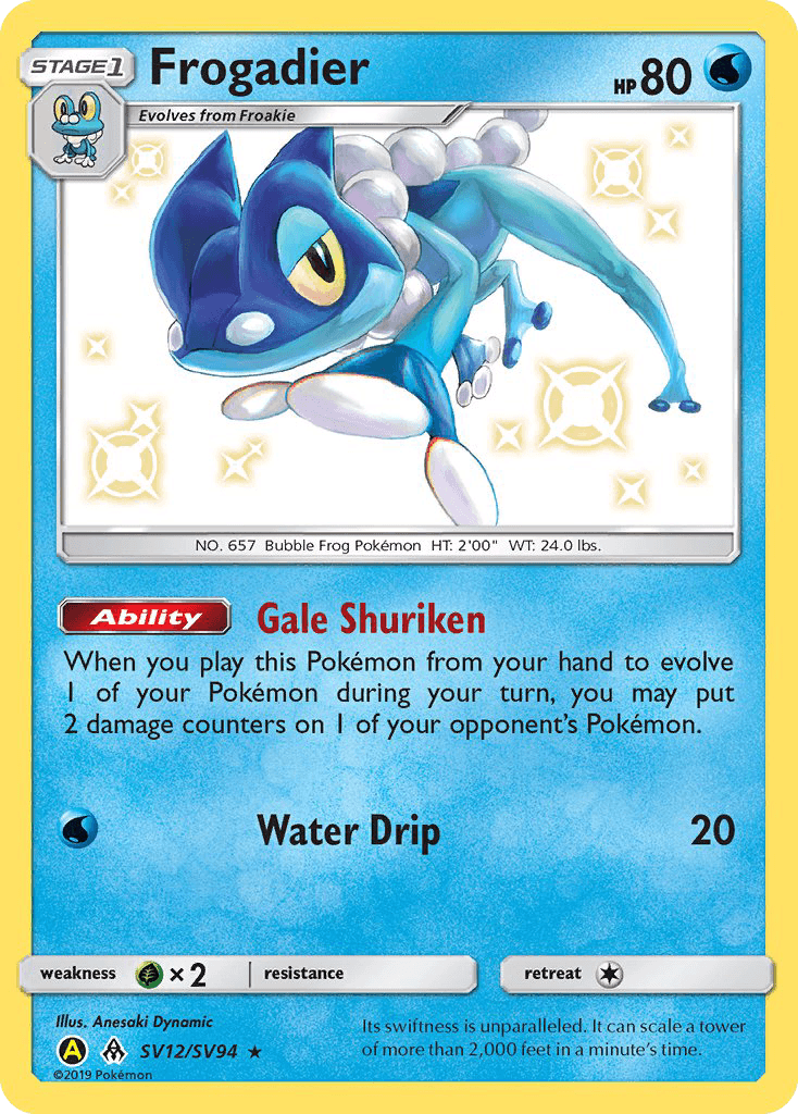 Carta Pokémon Frogadier SV12